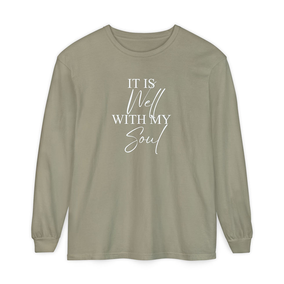 Thumbnail: It is Well Comfort Colors Long Sleeve T-Shirt