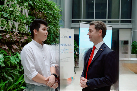 DMN President H.E. Mr. Dao Manh Nghia engaged in a meaningful conversation with EU Ambassador to Vietnam H.E. Mr. Julien Guerrier