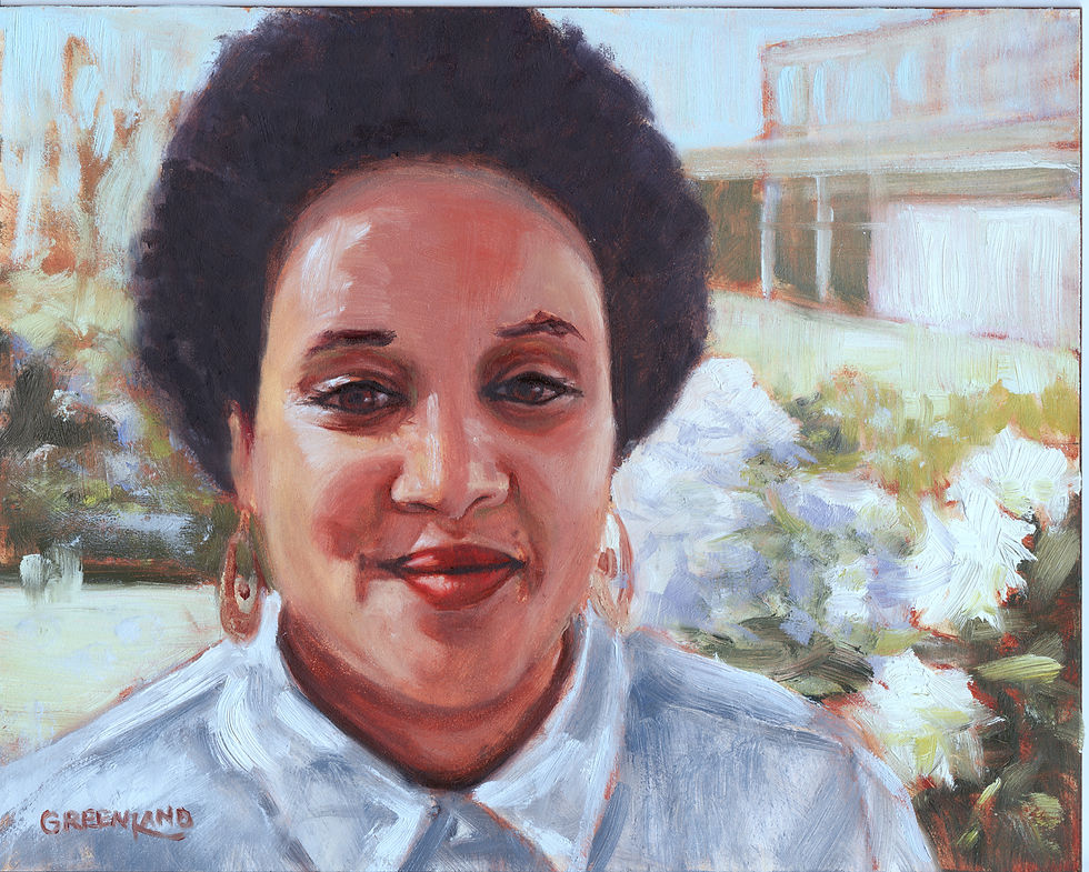 portrait oil painting woman Eritrea Impressionistic artwork