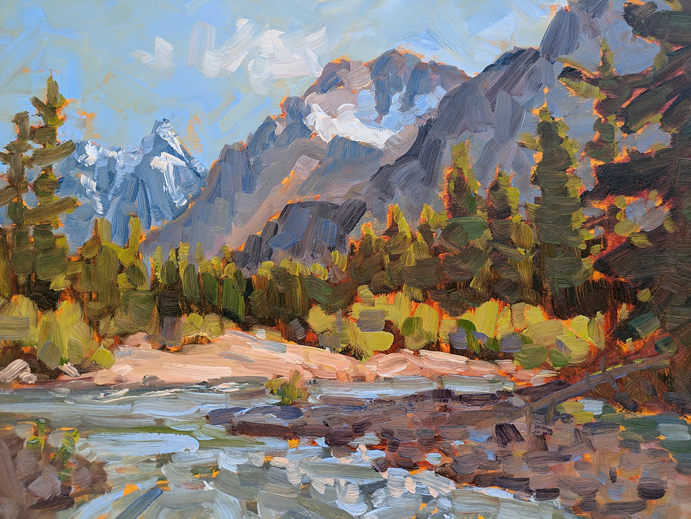 Thumbnail: Snoqualmie Pass Sparkle 12x16 oil