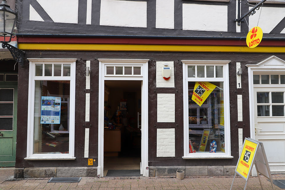 Kiosk Krüger in der Piltzergasse in Celle, Inhaber Gerd Krüger, Lotto, Magazine, Zigaretten