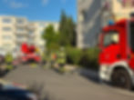 Einsatzstelle der Feuerwehr Celle in Westercelle, Brand in Küche