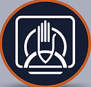 Orange and dark blue disability and equality consultancy logo