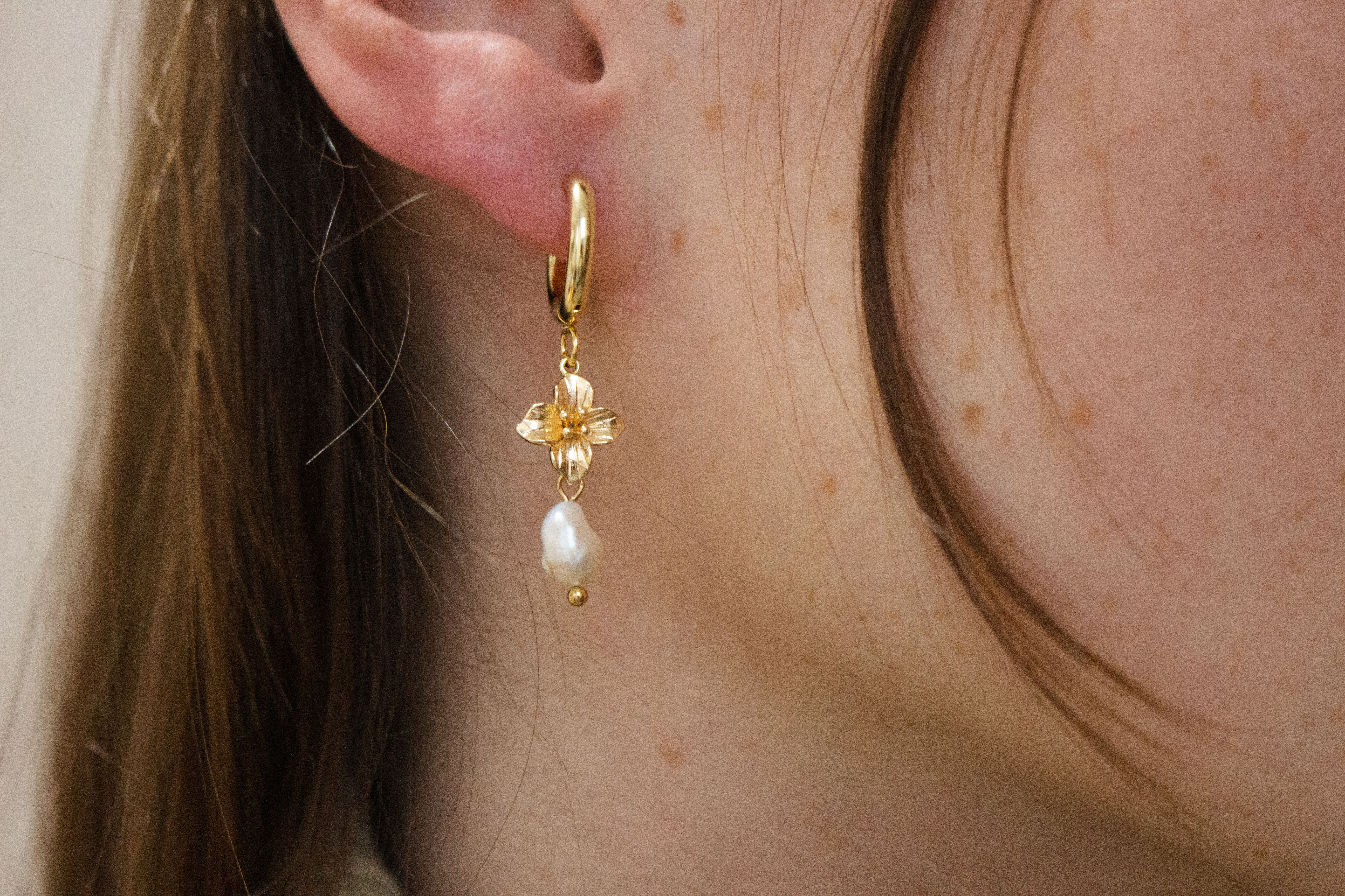 Ohrring Gold Blossom