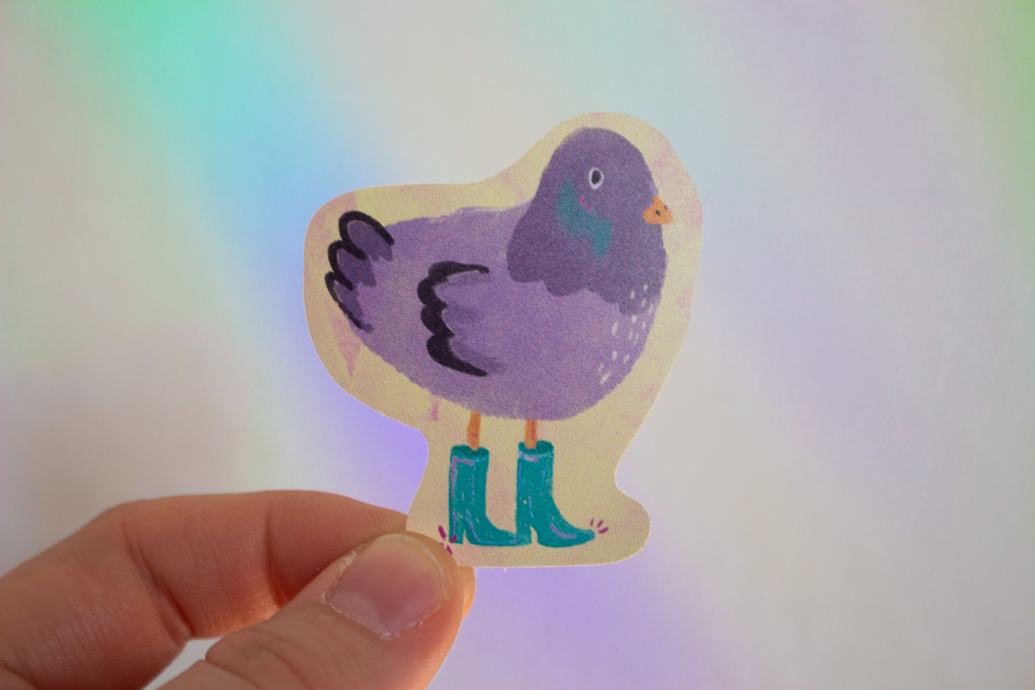 Sticker "Taube in Boots"