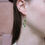 Thumbnail: Ohrring Gold Crystal Leaf
