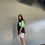 Miniaturbild: Unisex Oversized Shirt Holographic Grün Seite - hannisch