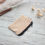 Thumbnail: Beige canvas small wallet