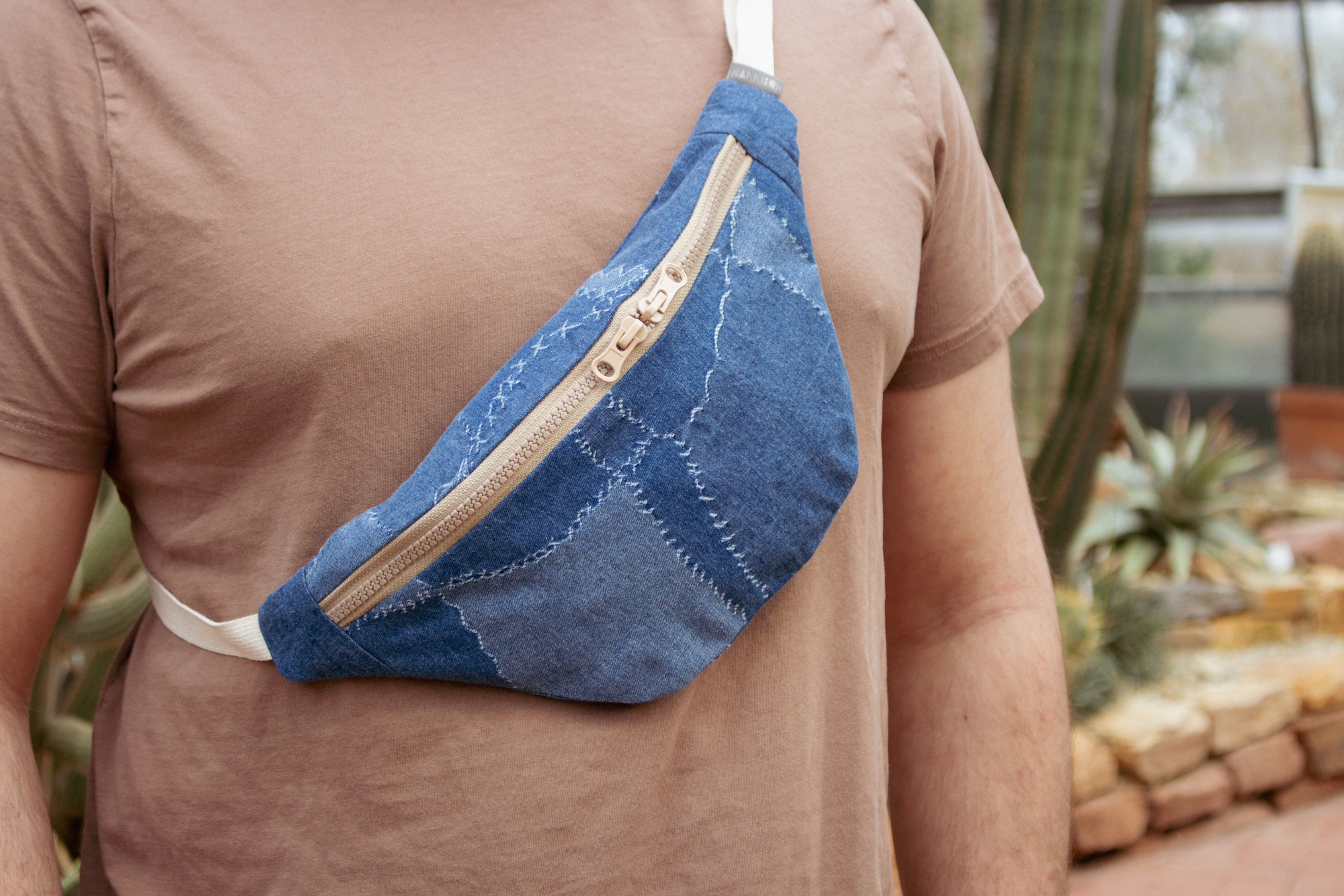 Jeans Blue Patches Bum Bag Classic