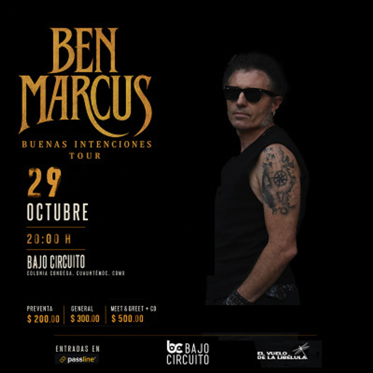 BEN MARCUS - BUENAS INTENCIONES TOUR