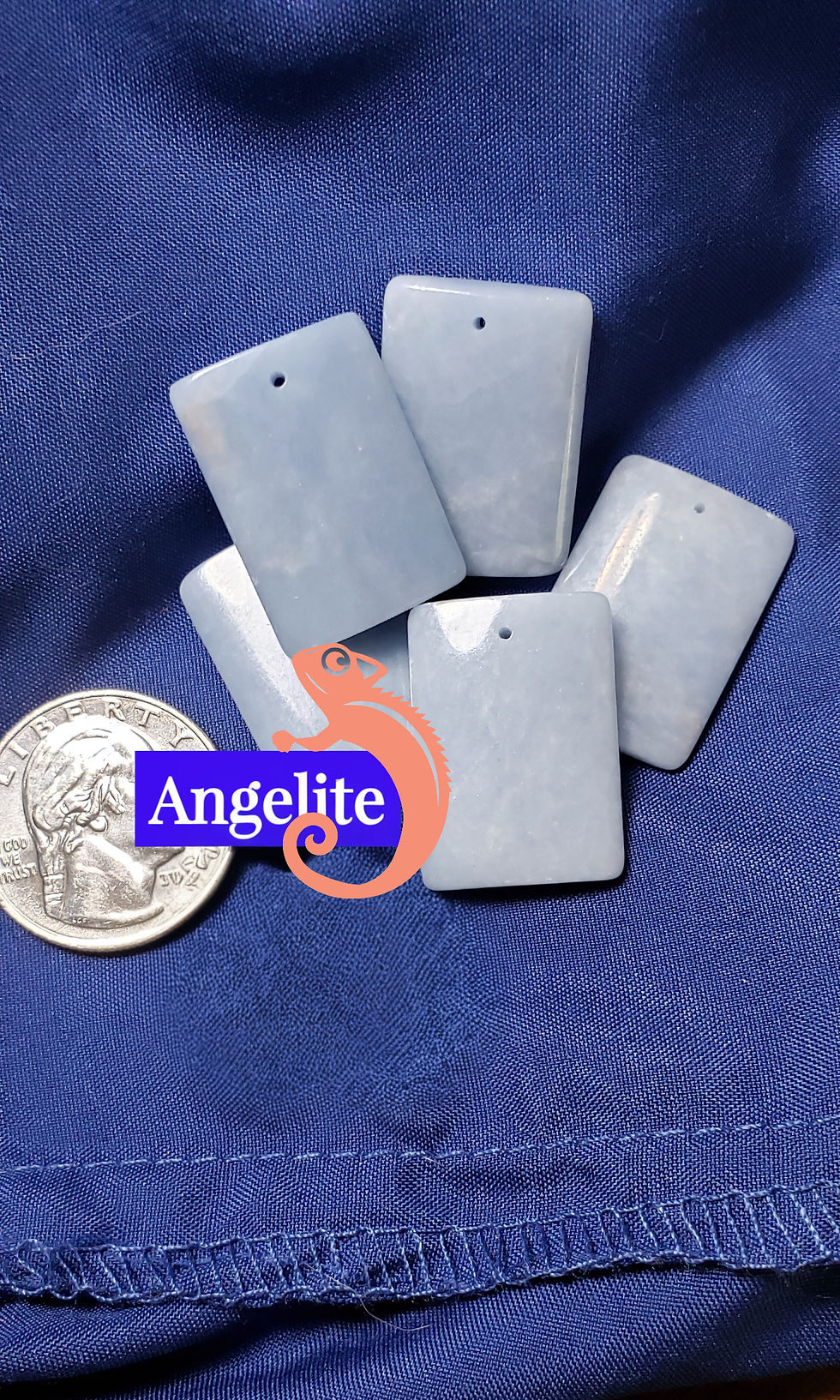 Thumbnail: Angelite rectangle stone