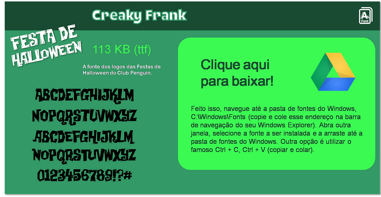 Baixar fonte Creaky Frank