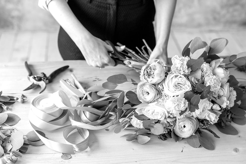 Florist at work