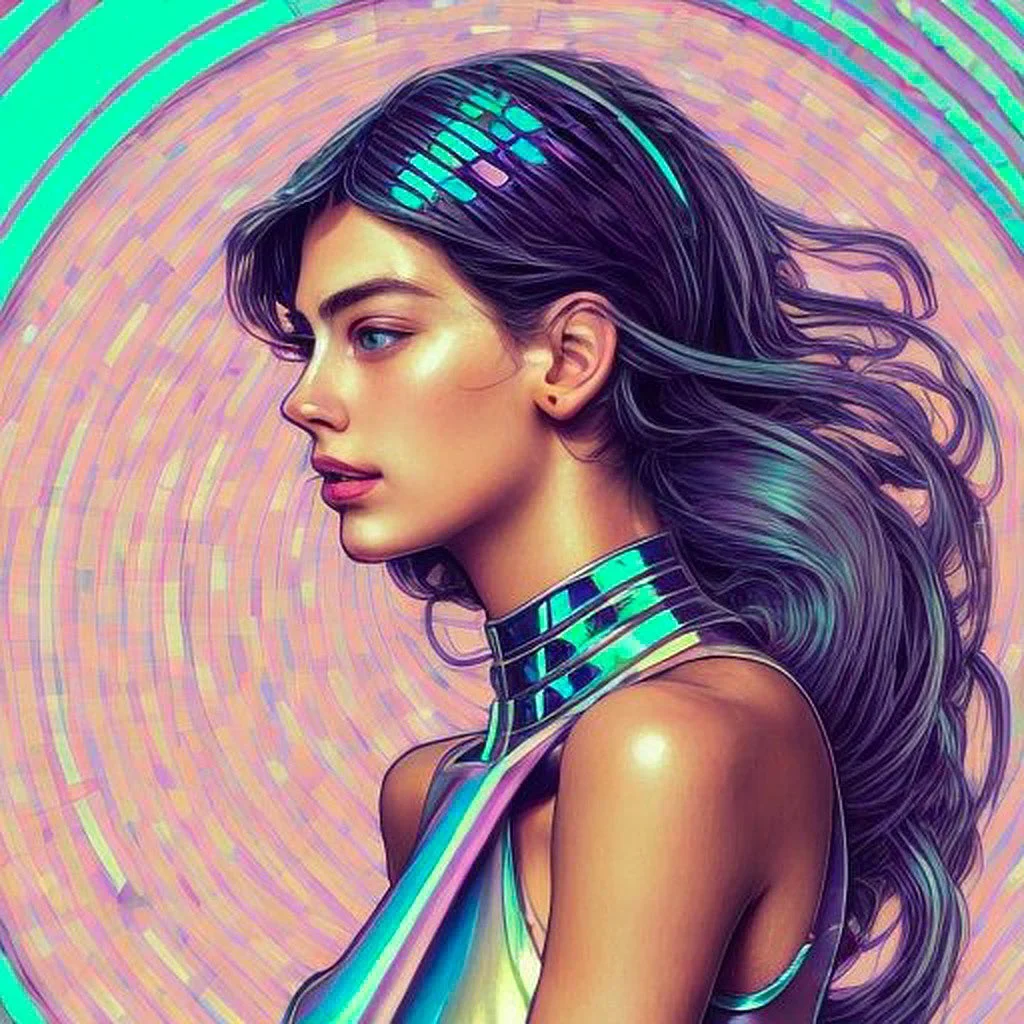 AI portrait painting