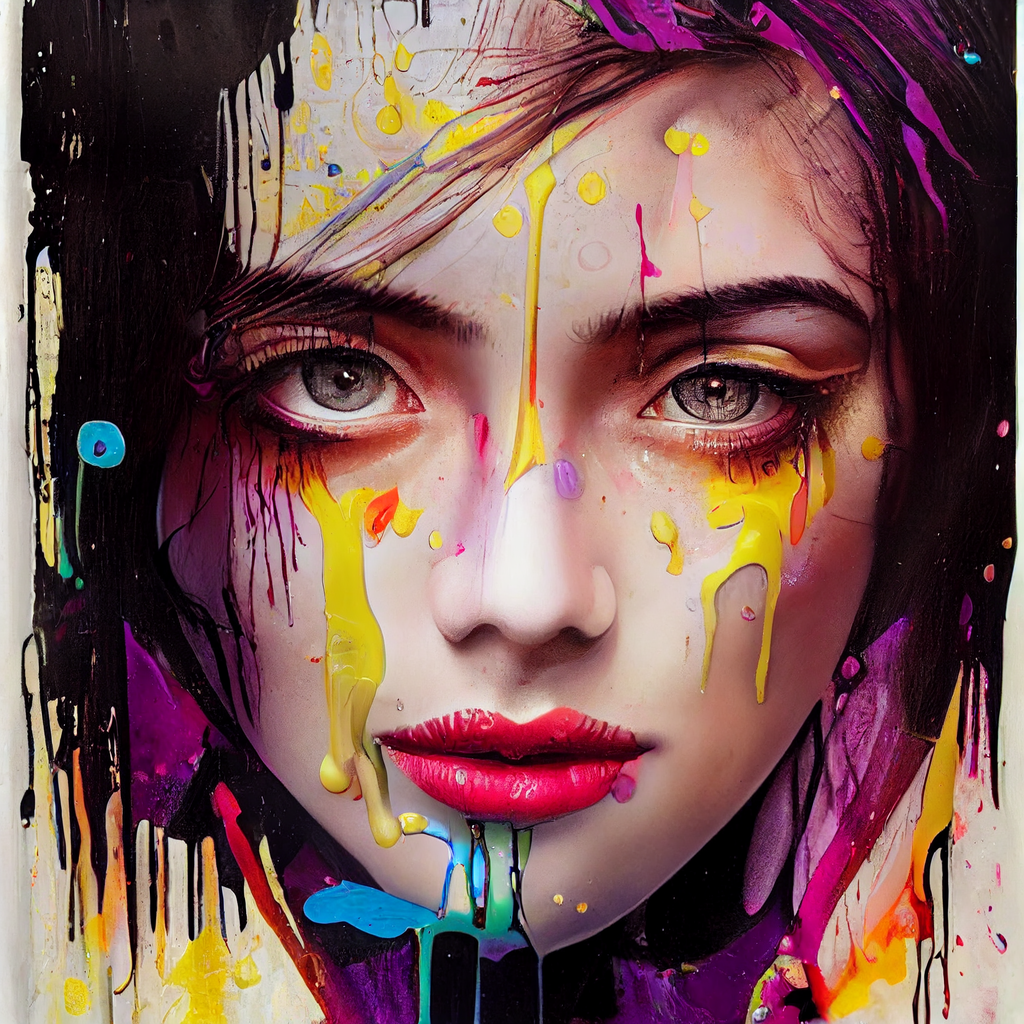 AI portrait painting