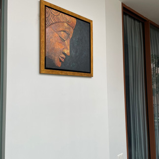 buddha painting wall art