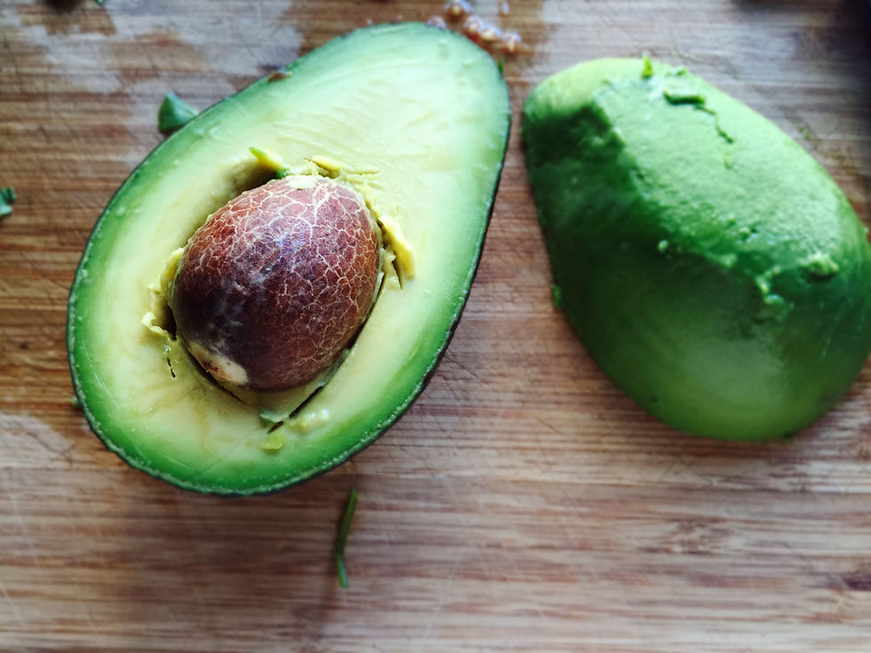 Sliced Ripe Avocado