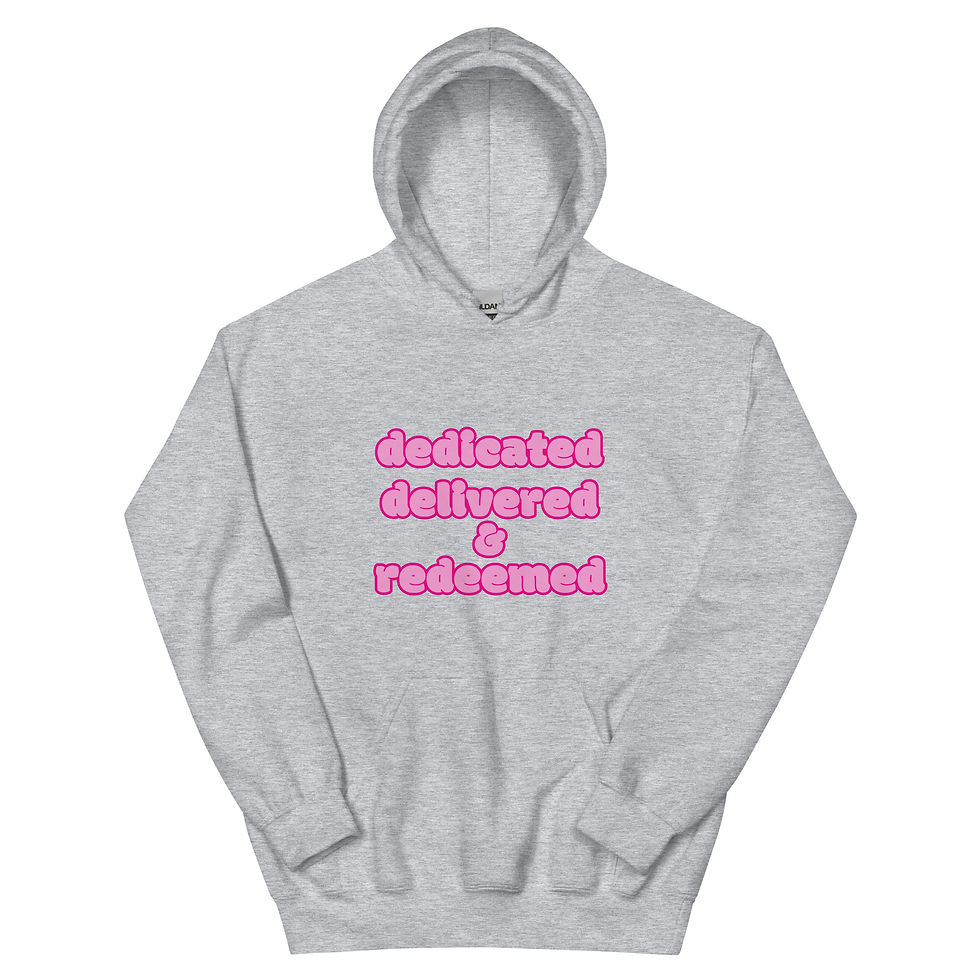 Thumbnail: Dedicated, Delivered, and Redeemed Unisex Hoodie