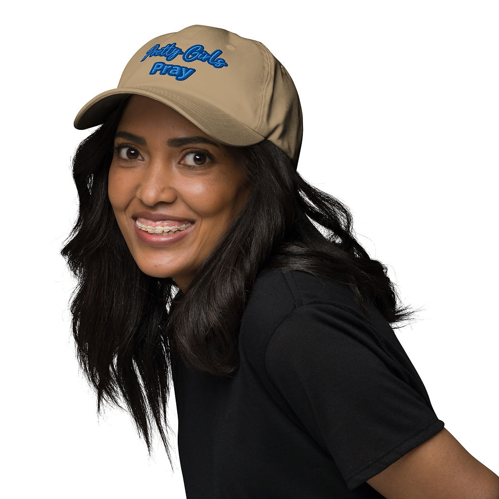 Thumbnail: Pretty Girls Pray (Blue) Dad hat