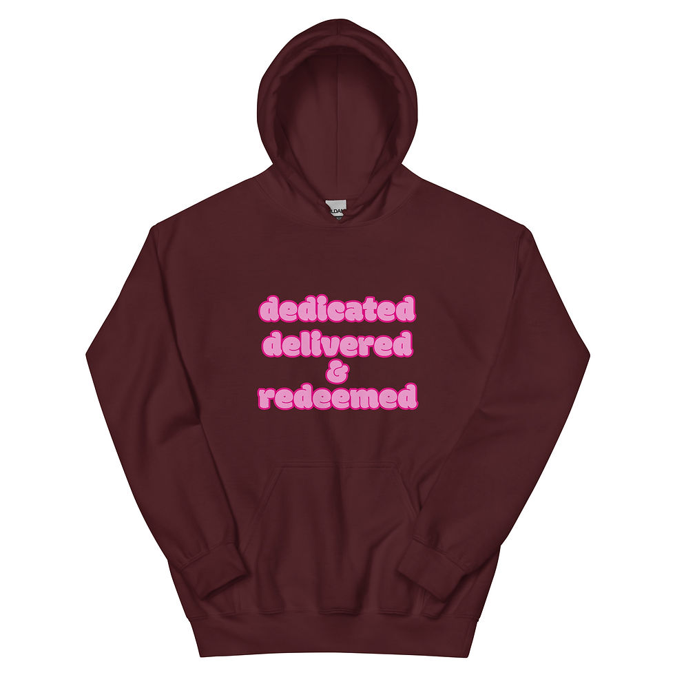 Thumbnail: Dedicated, Delivered, and Redeemed Unisex Hoodie
