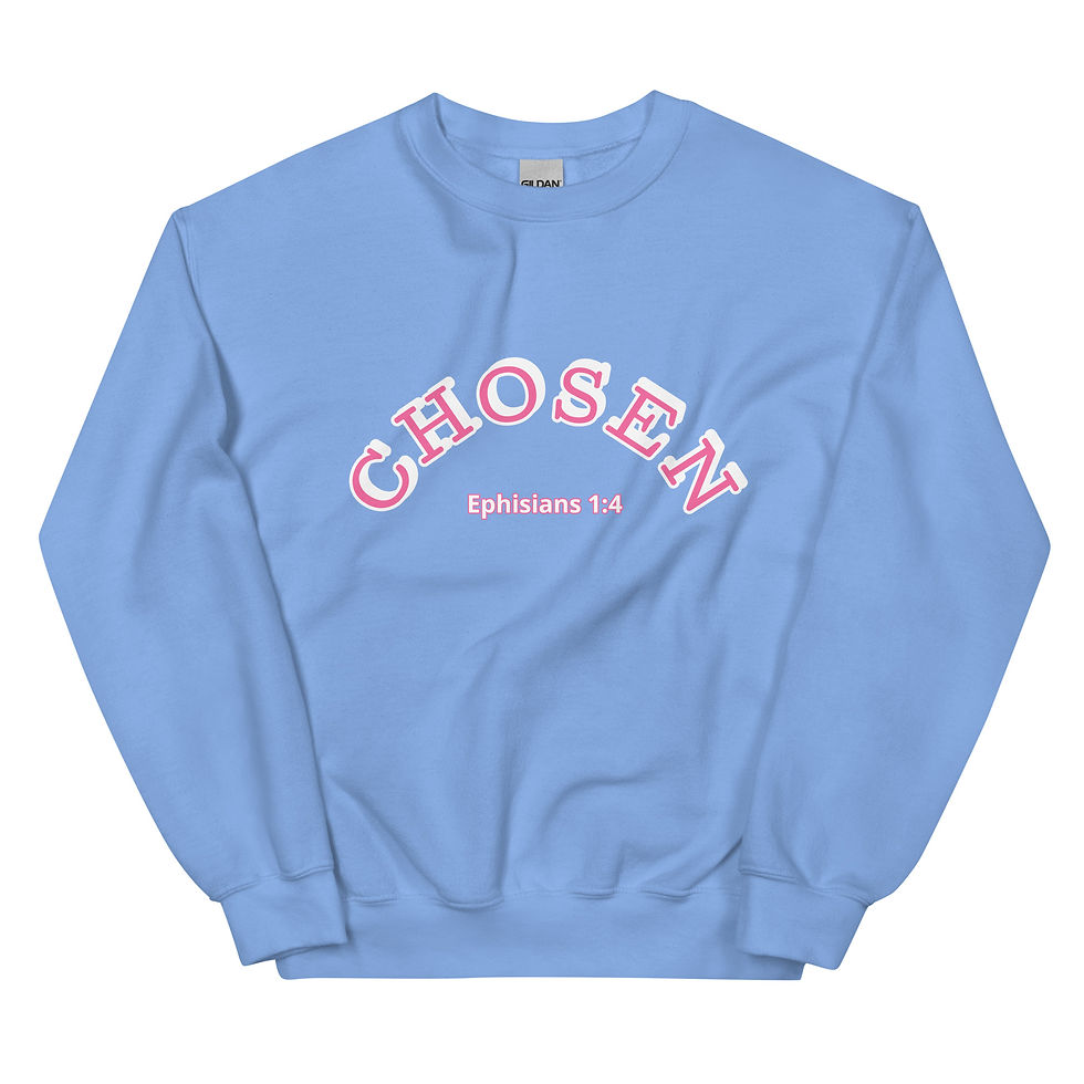 Thumbnail: Chosen (Pink) Unisex Sweatshirt