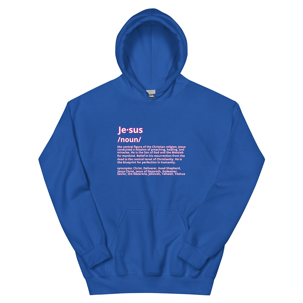 Thumbnail: Jesus Definition Unisex Hoodie