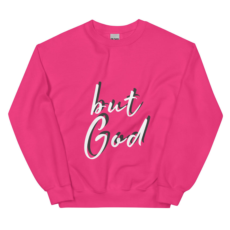 Thumbnail: But God (Gray) Unisex Sweatshirt