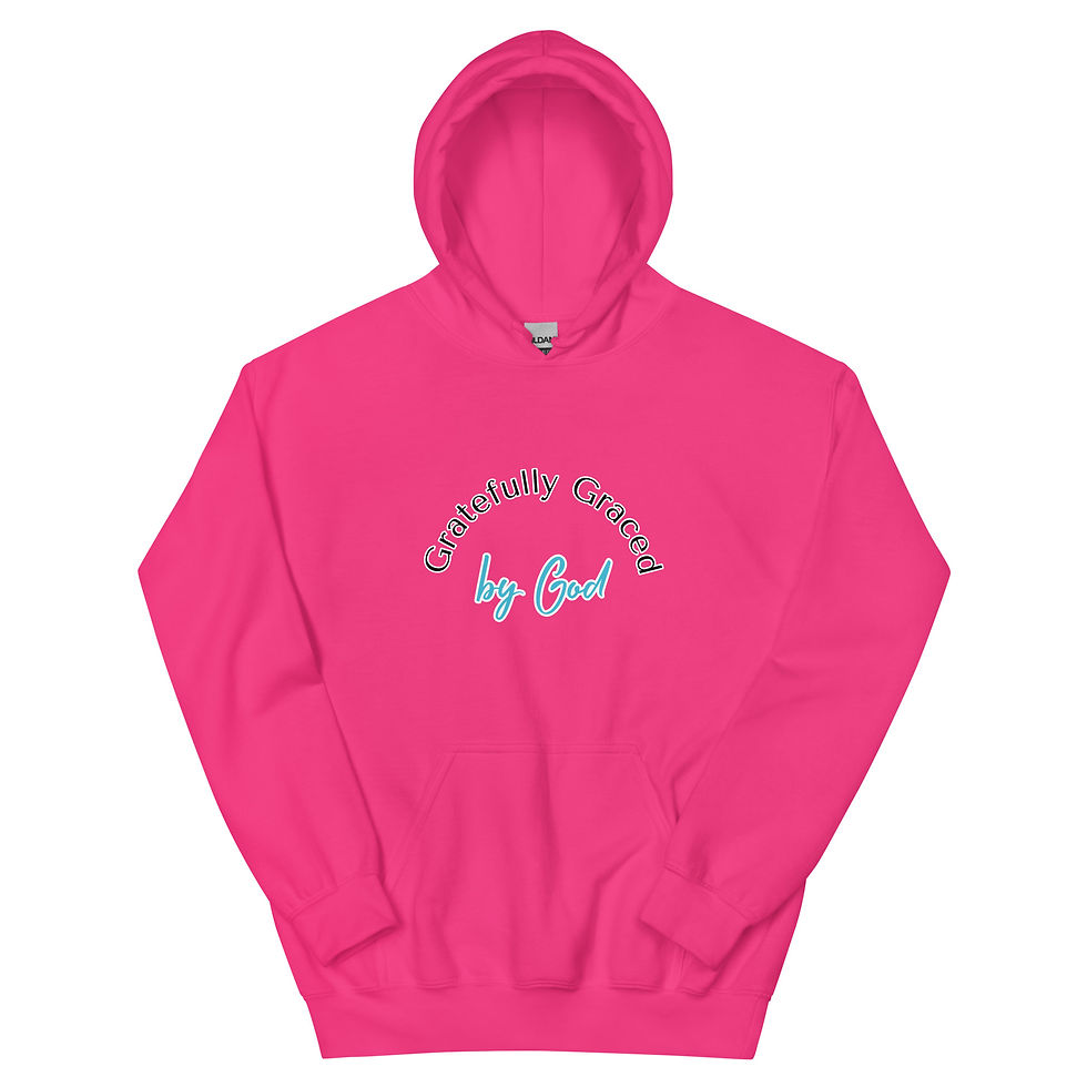Thumbnail: Gratefully Graced (Blue)Unisex Hoodie