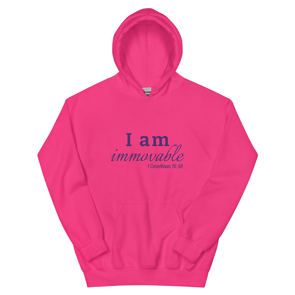 Thumbnail: I Am Immovable Unisex Hoodie