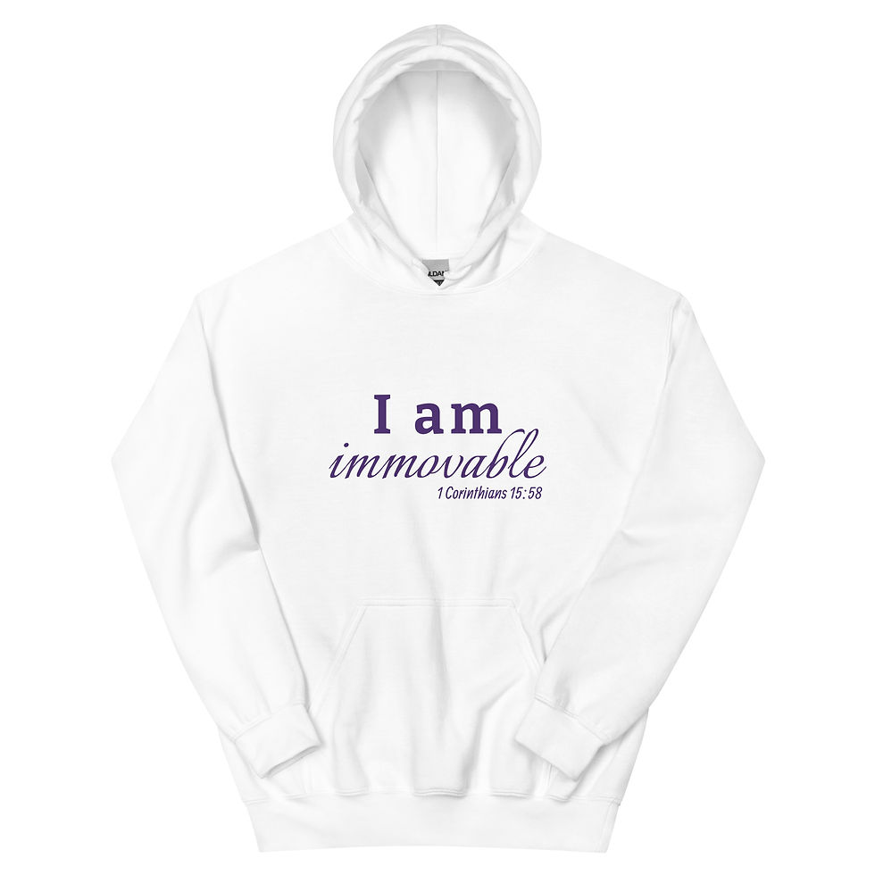Thumbnail: I Am Immovable Unisex Hoodie