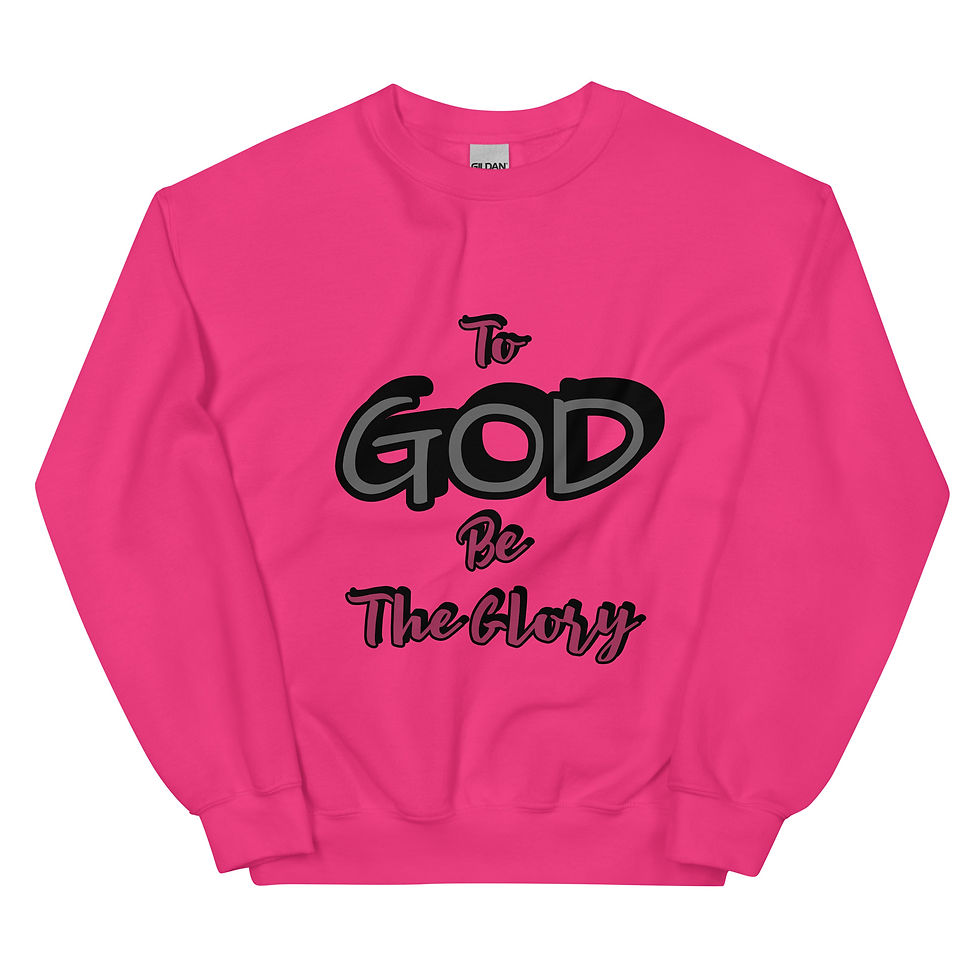 Thumbnail: To God Be The Glory Unisex Sweatshirt