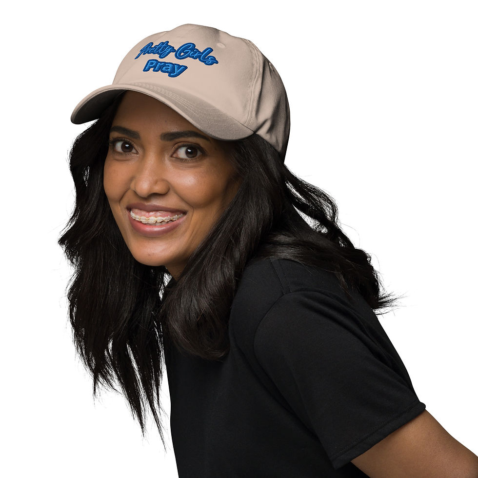 Thumbnail: Pretty Girls Pray (Blue) Dad hat