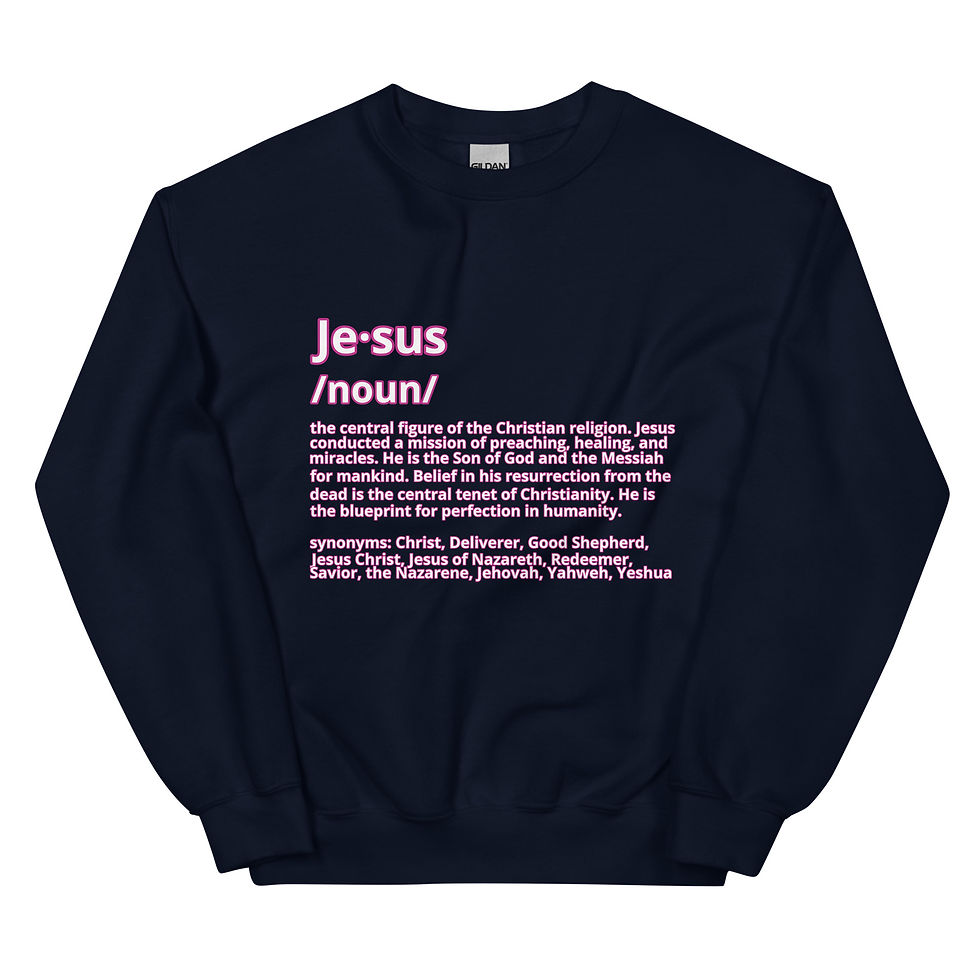 Thumbnail: Jesus Definition Unisex Sweatshirt