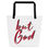 Thumbnail: But God (Red) All-Over Print Large Tote Bag
