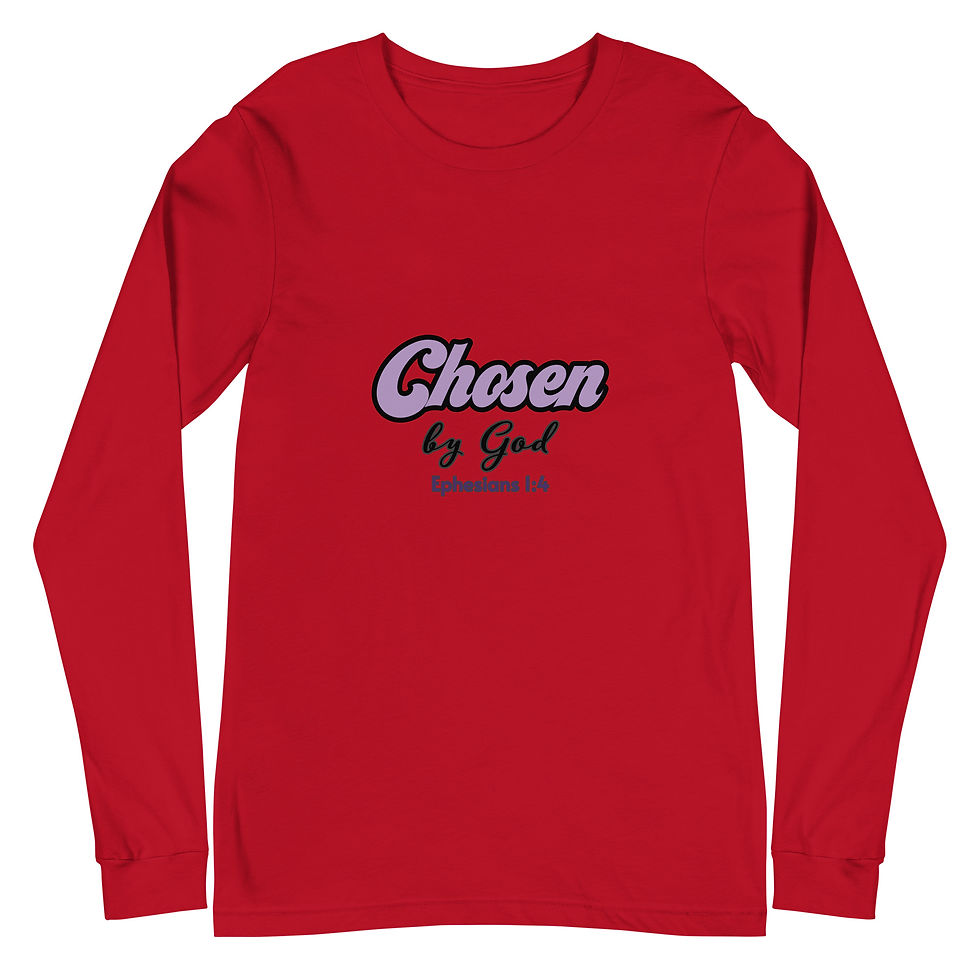 Thumbnail: Chosen By God Unisex Long Sleeve Tee