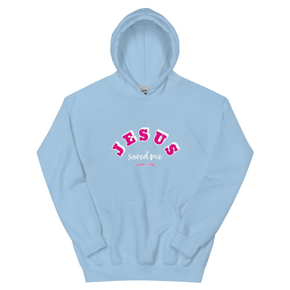 Thumbnail: Jesus Saved Me (Pink) Unisex Hoodie