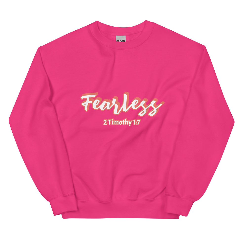 Thumbnail: Fearless (Pink) Unisex Sweatshirt copy