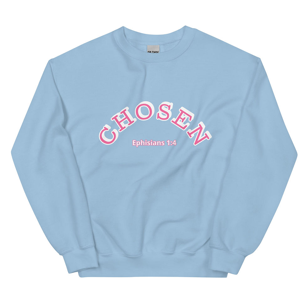 Thumbnail: Chosen (Pink) Unisex Sweatshirt