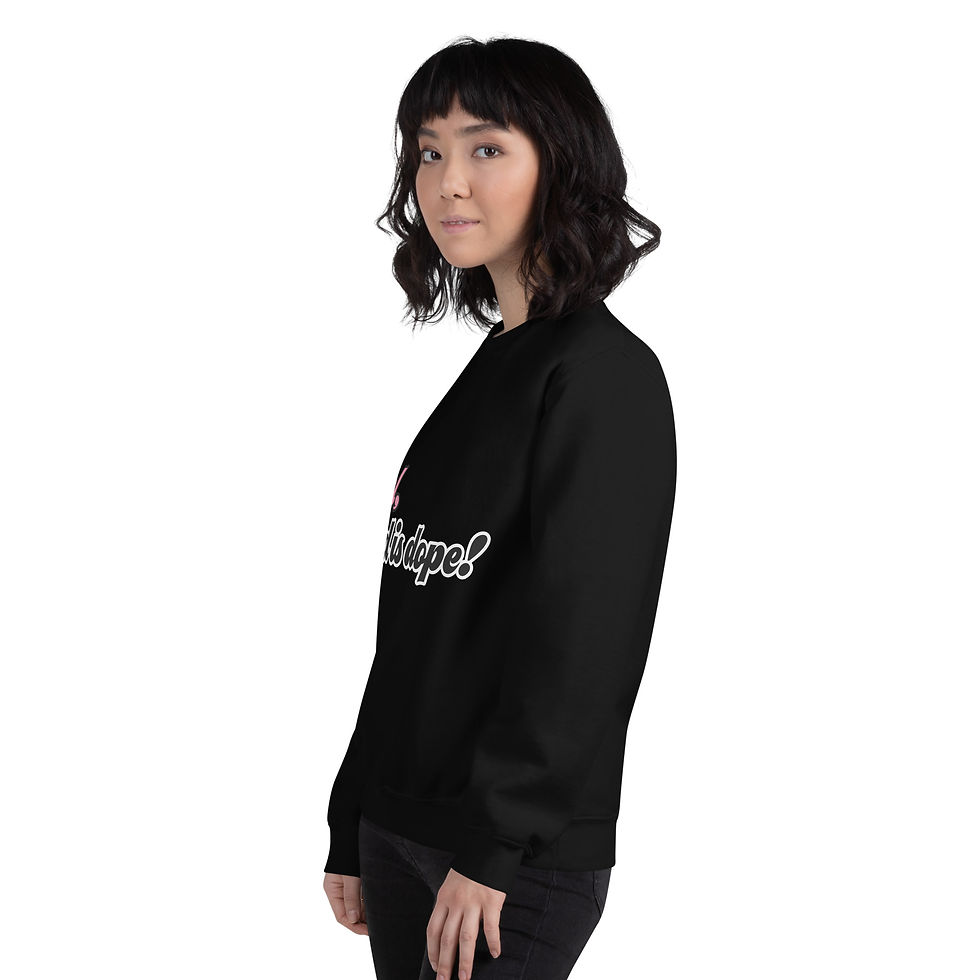 Thumbnail: Girl God Is Dope Unisex Sweatshirt