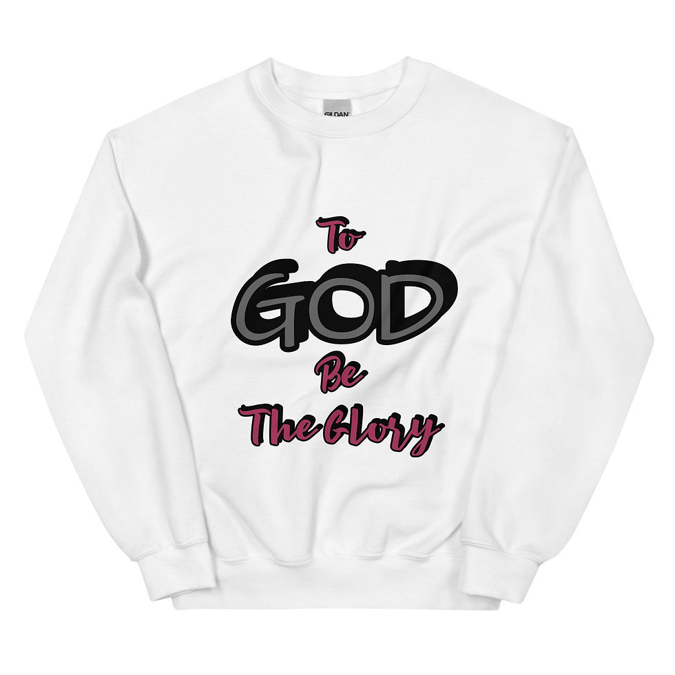 Thumbnail: To God Be The Glory Unisex Sweatshirt