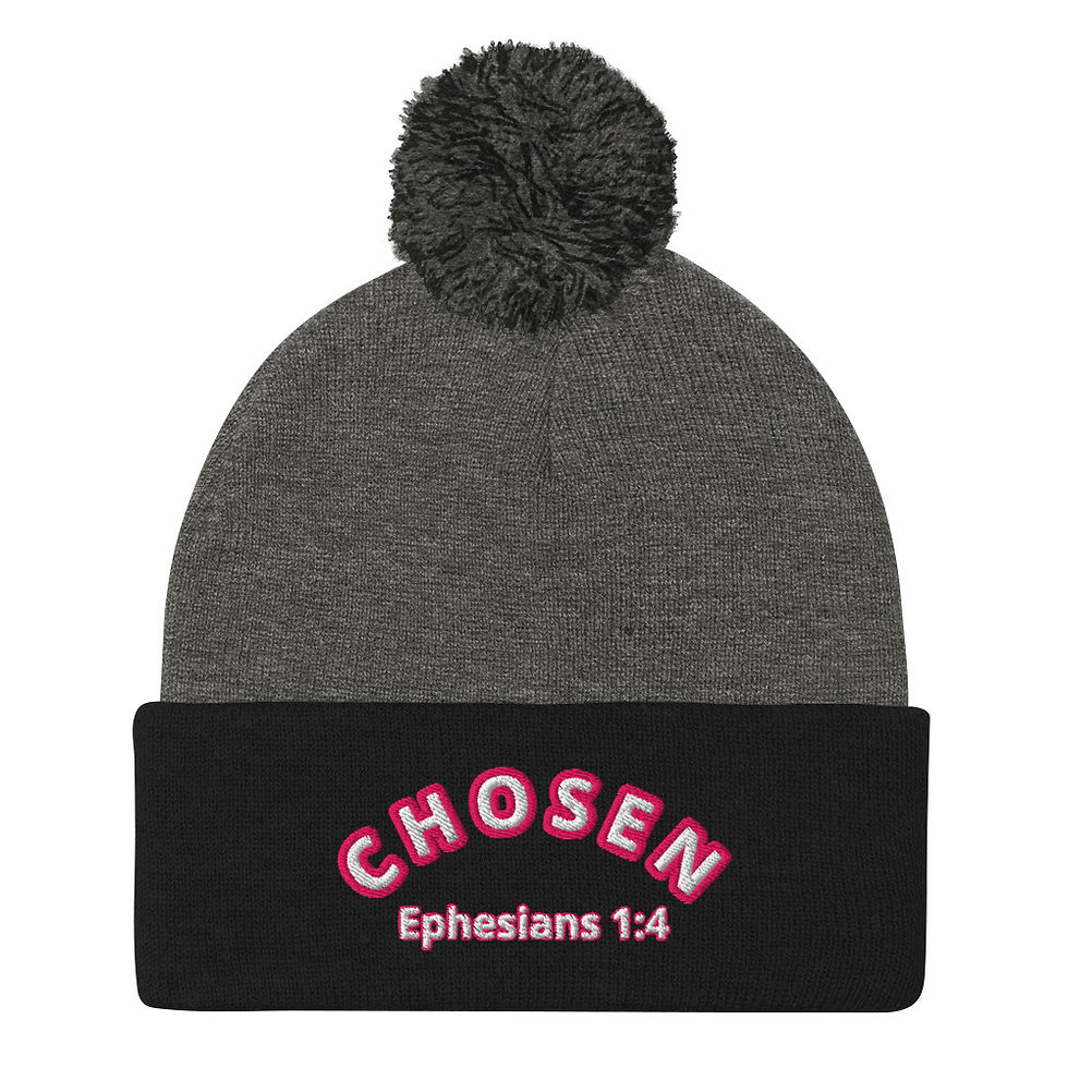 Thumbnail: Chosen (Pink) Pom-Pom Beanie copy