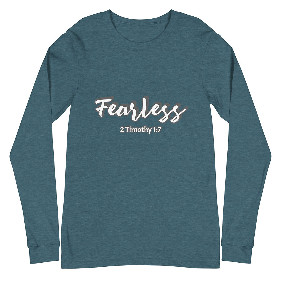 Thumbnail: Fearless (Gray) Unisex Long Sleeve Tee