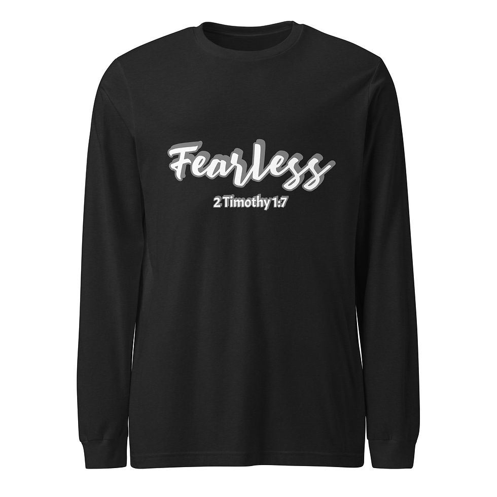 Thumbnail: Fearless (Gray) Unisex Long Sleeve Tee