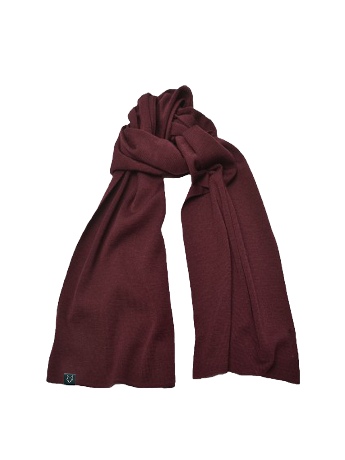 Merino Schal Fuchsbau bordeux