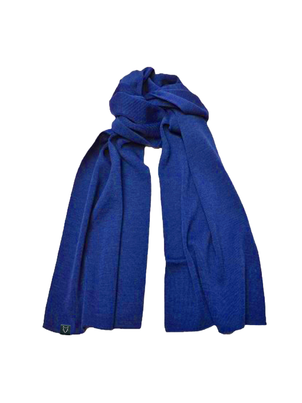 Merino Schal Fuchsbau royalblau
