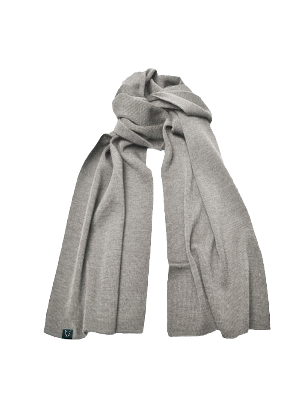 Merino Schal Fuchsbau hellgrau