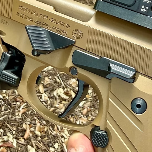 Flat Tracker takedown lever for Beretta 92 - Competition Version