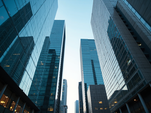 Eye-level view of a Dallas cityscape with technology infrastructure in the foreground