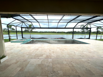 Bishop's Aluminum Enclosures, Pool Cages, Lanai Enclosures, Screened Front Entry, Screen Doors, ReScreen, Vinyl & Acrylic Windows, Concrete Pavers, Sarasota Pool Cage Enclosures