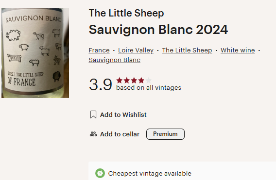 The Little Sheep of France 2024 Light - Sauvignon Blanc